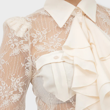 Camicia in Pizzo con Rouge: Un Look Sofisticato per Ogni Occasione!