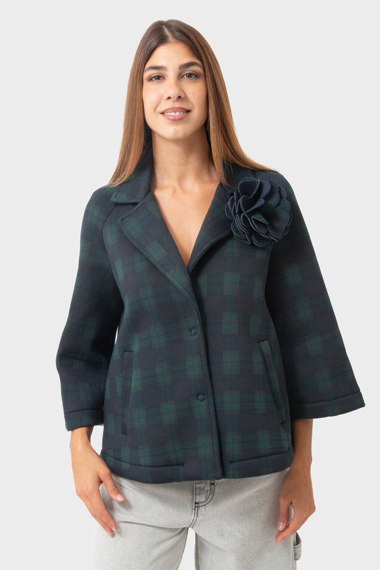 Cappotto Verde-blu TENSIONE IN - 25/AI25-7059CAMP
