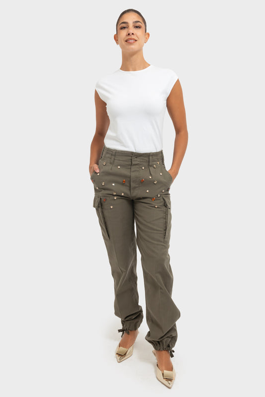 Pantalone Verde PHILIA LOFT - D01E0535