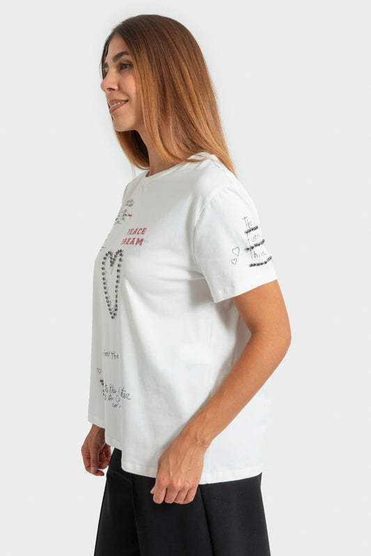 T-shirt Panna SoUVENIR - D38N0221