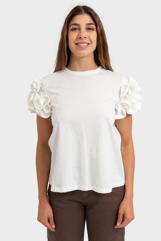 T-shirt Bianco TENSIONE IN - DC1308