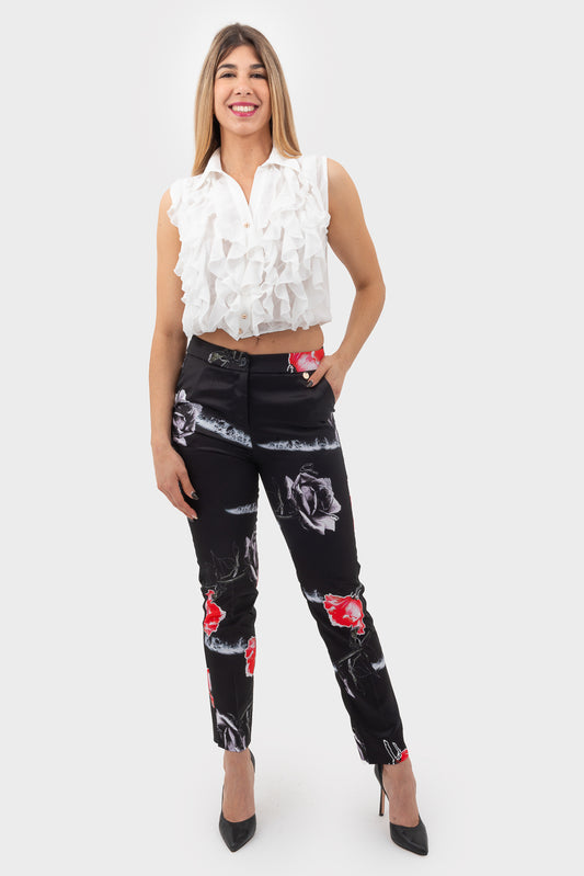 Pantalone Rose/black OPIUM Milano - OPM-PN-338/EN56
