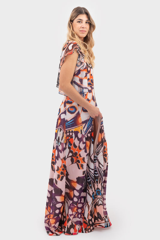 Multicolor Dress OPIUM Milano - OPM-AB-725/GEO