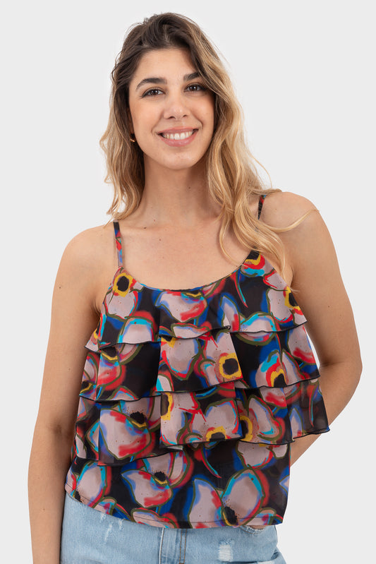 Top Flowers/Black OPIUM Milano - OPM-TP-643/GEO