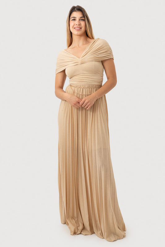 OPIUM Milano Gold Dress - PPS-AB-2275