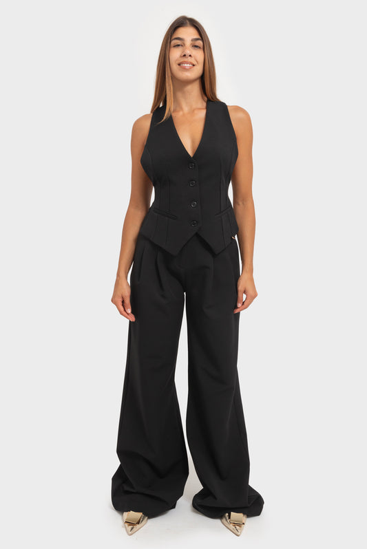 Pantalone Nero OPIUM Milano - OPM-PN-421/STUP
