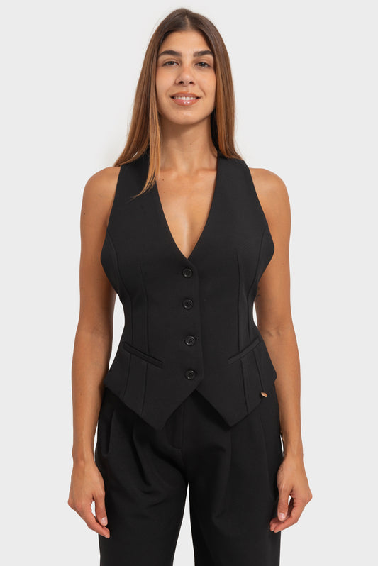 Gilet Nero OPIUM Milano - OPM-GL-005/STUP