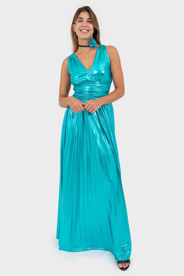 OPIUM Milano Teal Dress - PPS-AB-2479