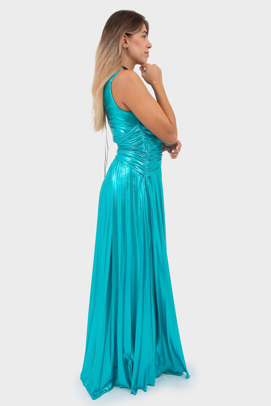 OPIUM Milano Teal Dress - PPS-AB-2479