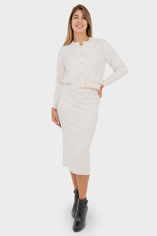 OPIUM Milano Cream Skirt - VCV-GN-IT2017