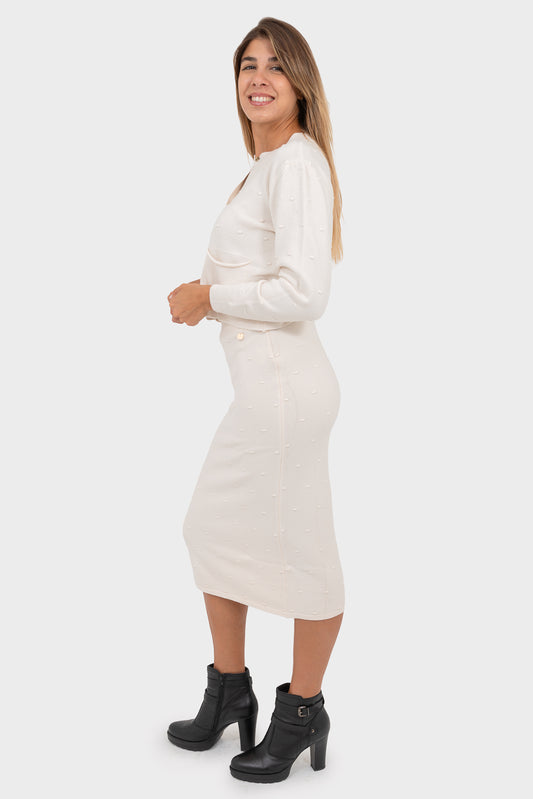 OPIUM Milano Cream Skirt - VCV-GN-IT2017