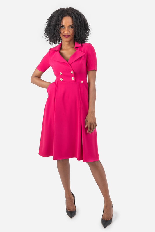 Fuchsia Dress OPIUM Milano - OPM-AB-752/EN55