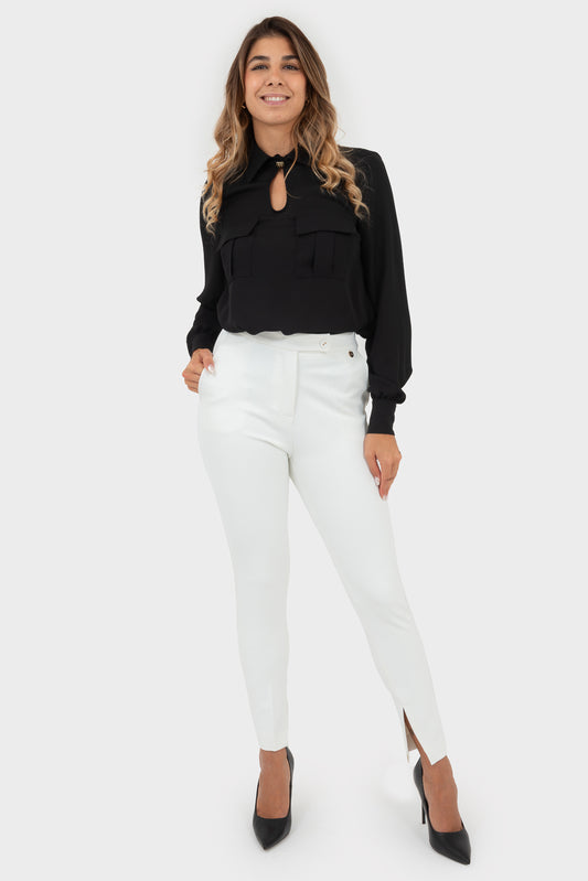 Ivory Trousers OPIUM Milano - OPM-PN-414/EN57