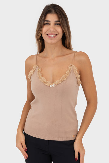 OPIUM Milano Almond Tank Top - VCV-TP-IT2009
