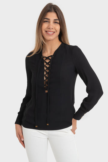 Elisabetta Franchi Black Shirt - CA00351E2