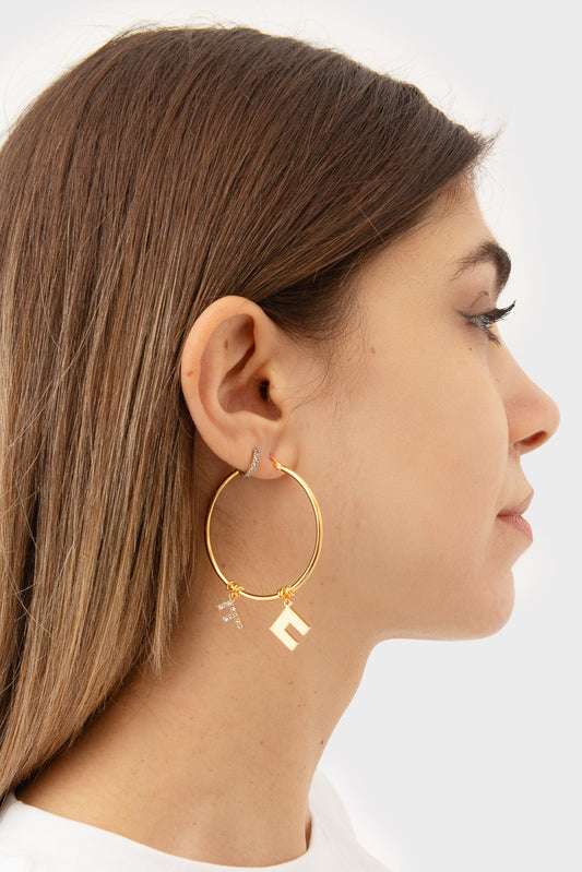 Orecchini Orogiallo Elisabetta Franchi - OR48A51E2