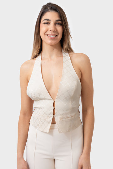 Elisabetta Franchi Butter Vest - GL00652E2
