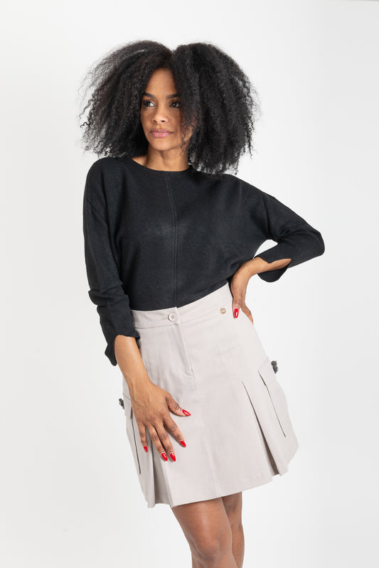 Dove Grey Skirt OPIUM Milano - OPM-GN-393/COTO