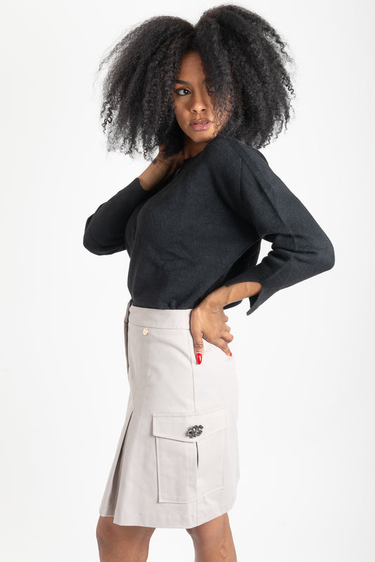 Dove Grey Skirt OPIUM Milano - OPM-GN-393/COTO