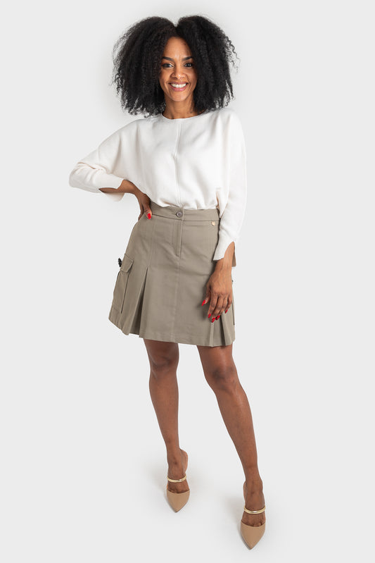 Military Green Skirt OPIUM Milano - OPM-GN-393/COTO