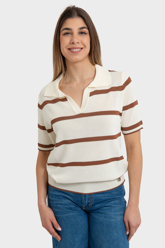Maglia Panna moka OPIUM Milano - VCV-MG-IT2616