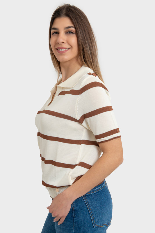 Maglia Panna moka OPIUM Milano - VCV-MG-IT2616