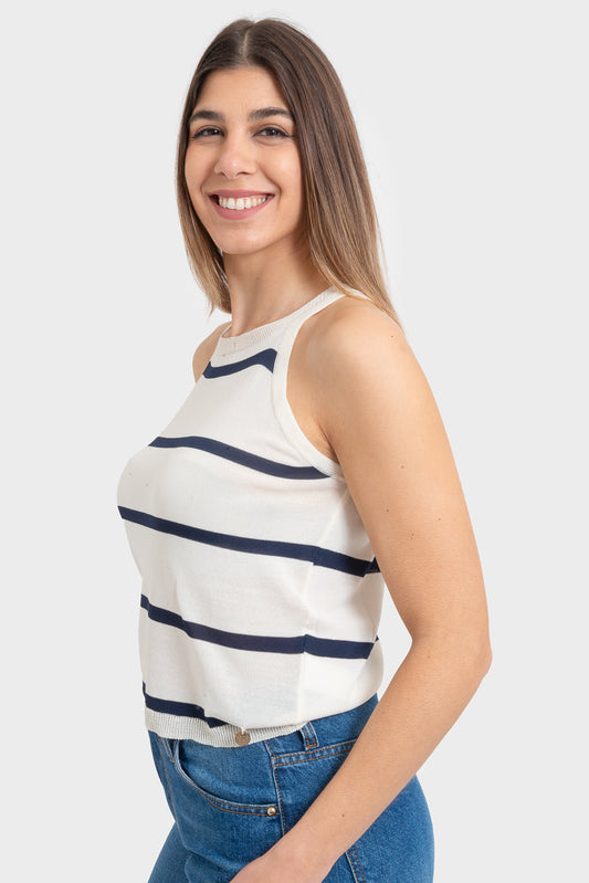 Canotta Panna blu OPIUM Milano - VCV-CN-IT1784