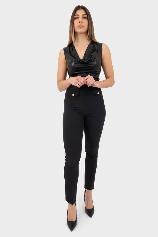 Pantalone Nero OPIUM Milano - OPM-PN-418/EN57