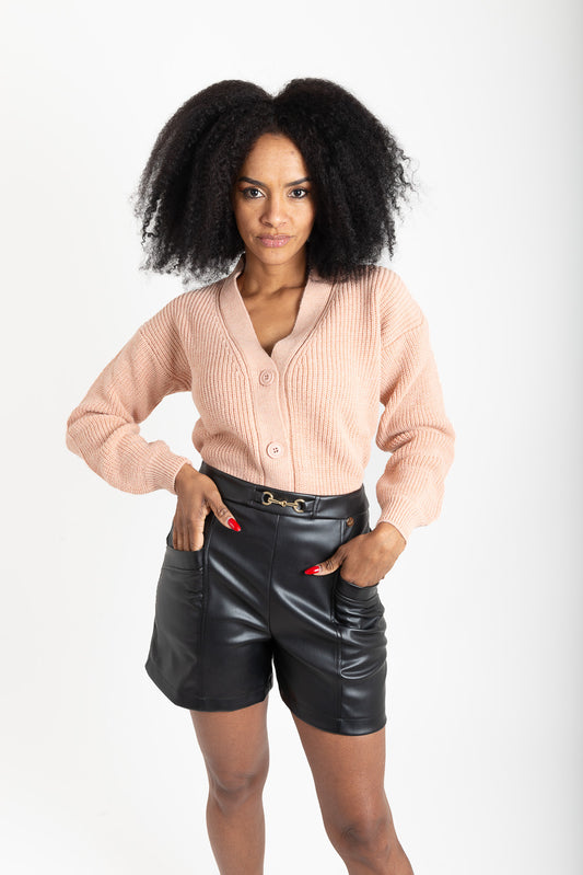 OPIUM Milano Black Shorts - OPM-PN-388/VICK