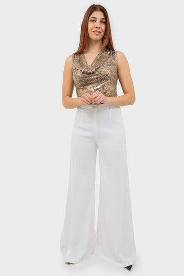 Ivory Trousers OPIUM Milano - OPM-PN-419/EN55