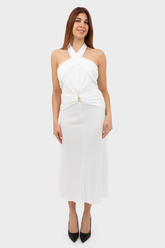 Abito Avorio Elisabetta Franchi - AB71952E2