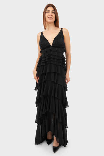 Elisabetta Franchi Black Dress - ABR4252E2