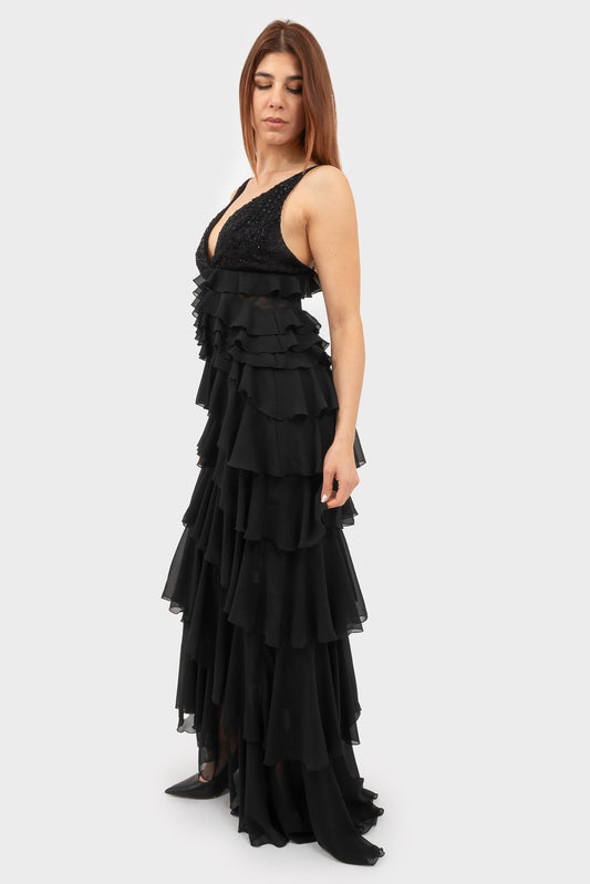 Elisabetta Franchi Black Dress - ABR4252E2