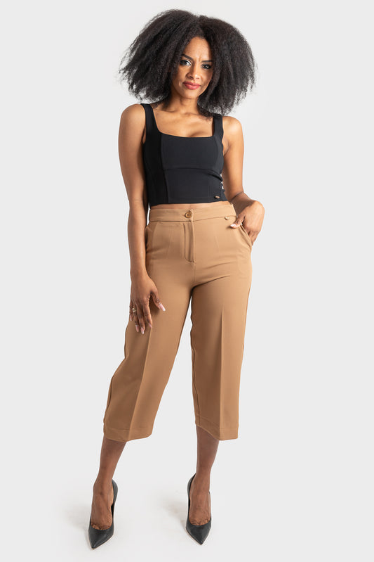 OPIUM Milano Camel Trousers - OPM-PN-395/STUP