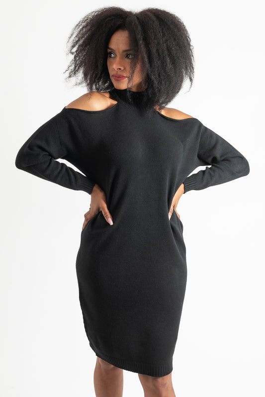 Black Dress OPIUM Milano - KTS-AB-IT1217-A