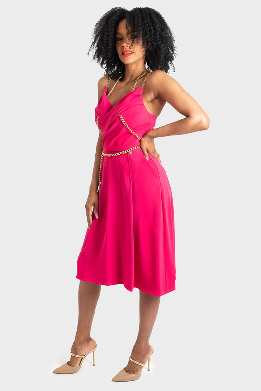 Fuchsia Dress OPIUM Milano - OPM-AB-758/EN55