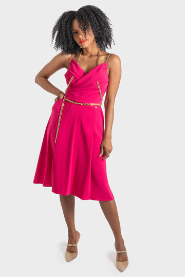 Fuchsia Dress OPIUM Milano - OPM-AB-758/EN55