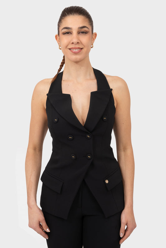 OPIUM Milano Black Vest - OPM-GL-004/EN57