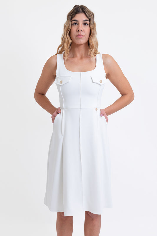 Ivory Dress OPIUM Milano - OPM-AB-747/EN57