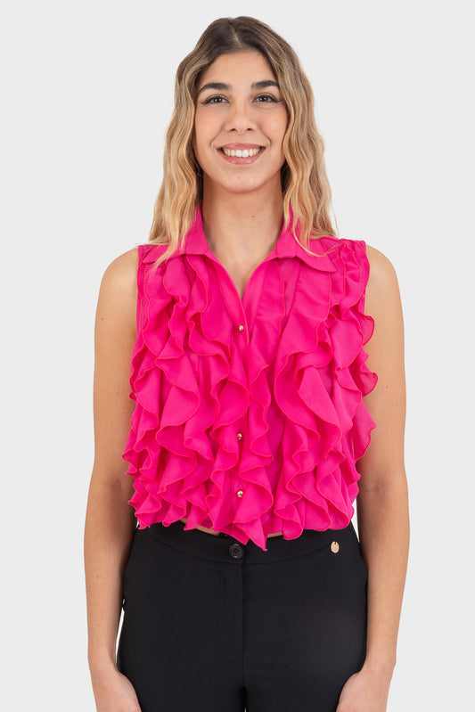 Fuchsia Shirt OPIUM Milano - OPM-CM-182/GEO