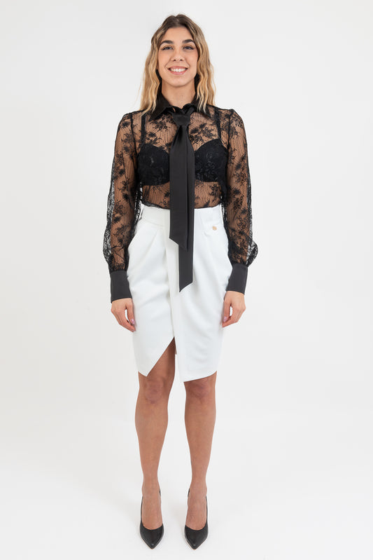 Ivory Skirt OPIUM Milano - OPM-GN-376/EN57