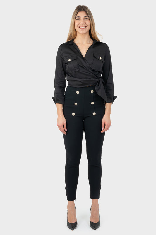 Black Pants OPIUM Milano - OPM-PN-393/EN55