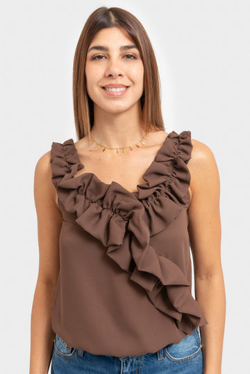 Top Mocha mousse OPIUM Milano - OPM-TP-657/G20