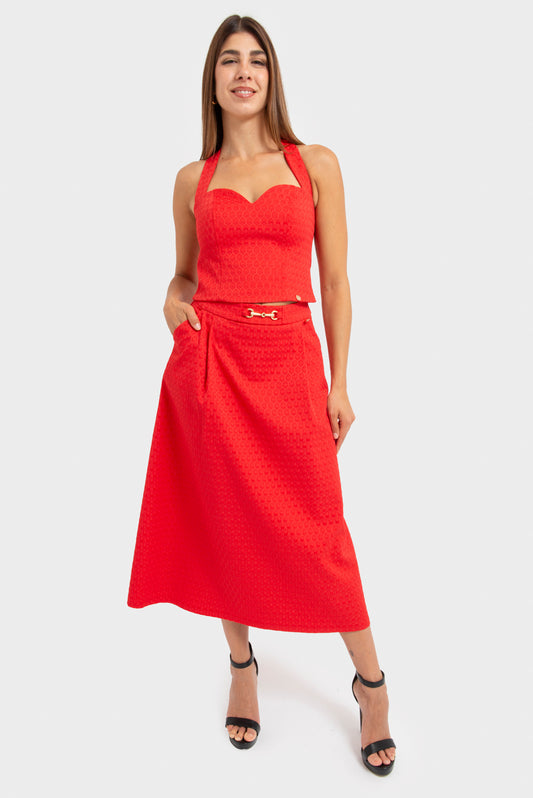 Red Skirt OPIUM Milano - OPM-GN-405/EN66