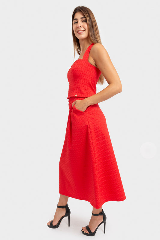 Gonna Rosso OPIUM Milano - OPM-GN-405/EN66