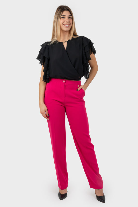 Fuchsia Pants OPIUM Milano - OPM-PN-381/EN55