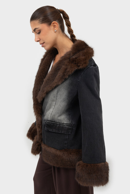 Giubbino Nero-moro TENSIONE IN - 25/W25J006CAMP