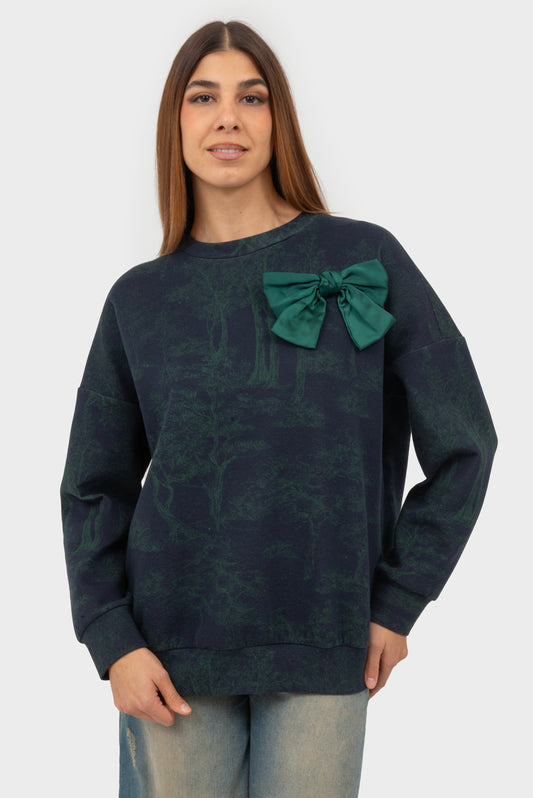 Felpa Blu-verde TENSIONE IN - AI25-2090CAMP