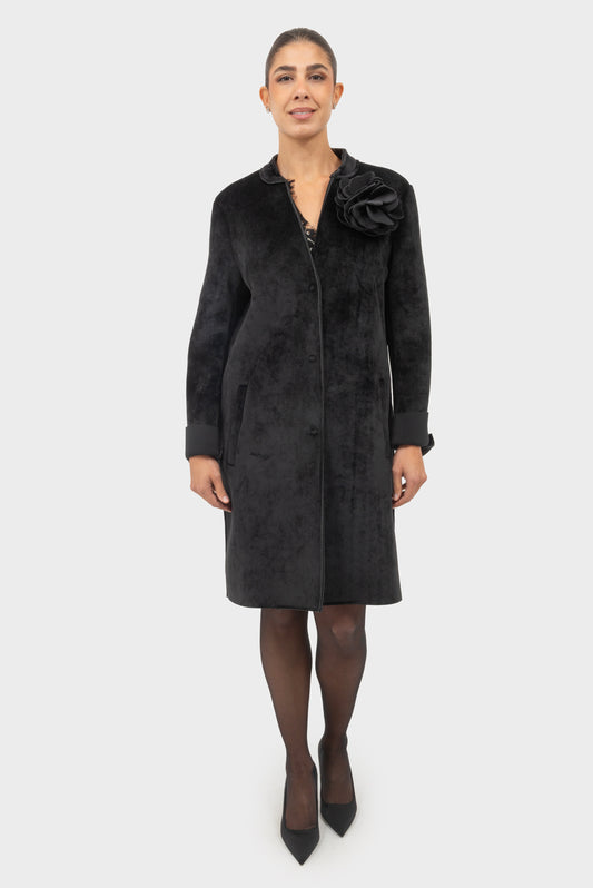 Cappotto Nero TENSIONE IN - AI25-7073CAMP