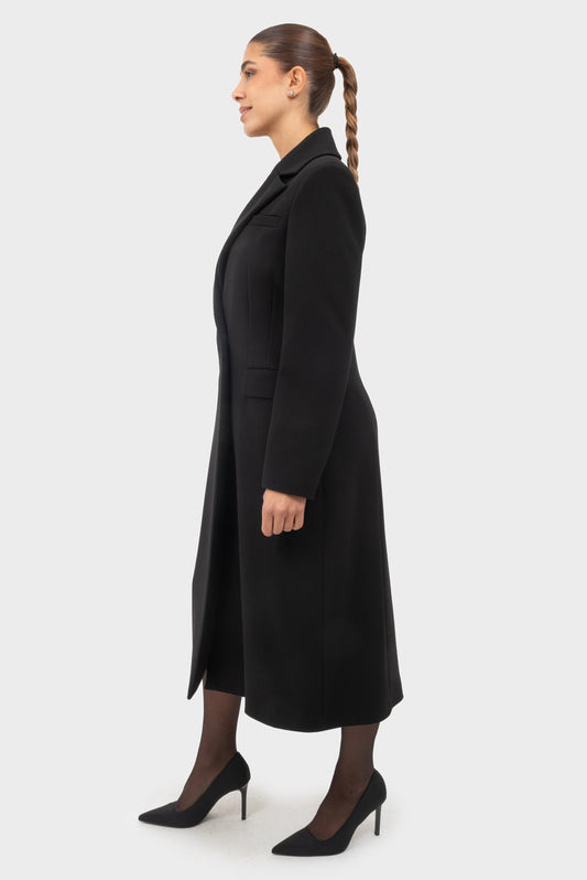 Cappotto Nero TENSIONE IN - AI25511CAMP